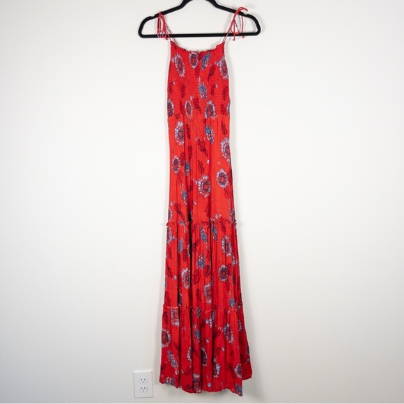 Intimately Free People Red Floral Garden Party Maxi Dress - Picture 2 of 11